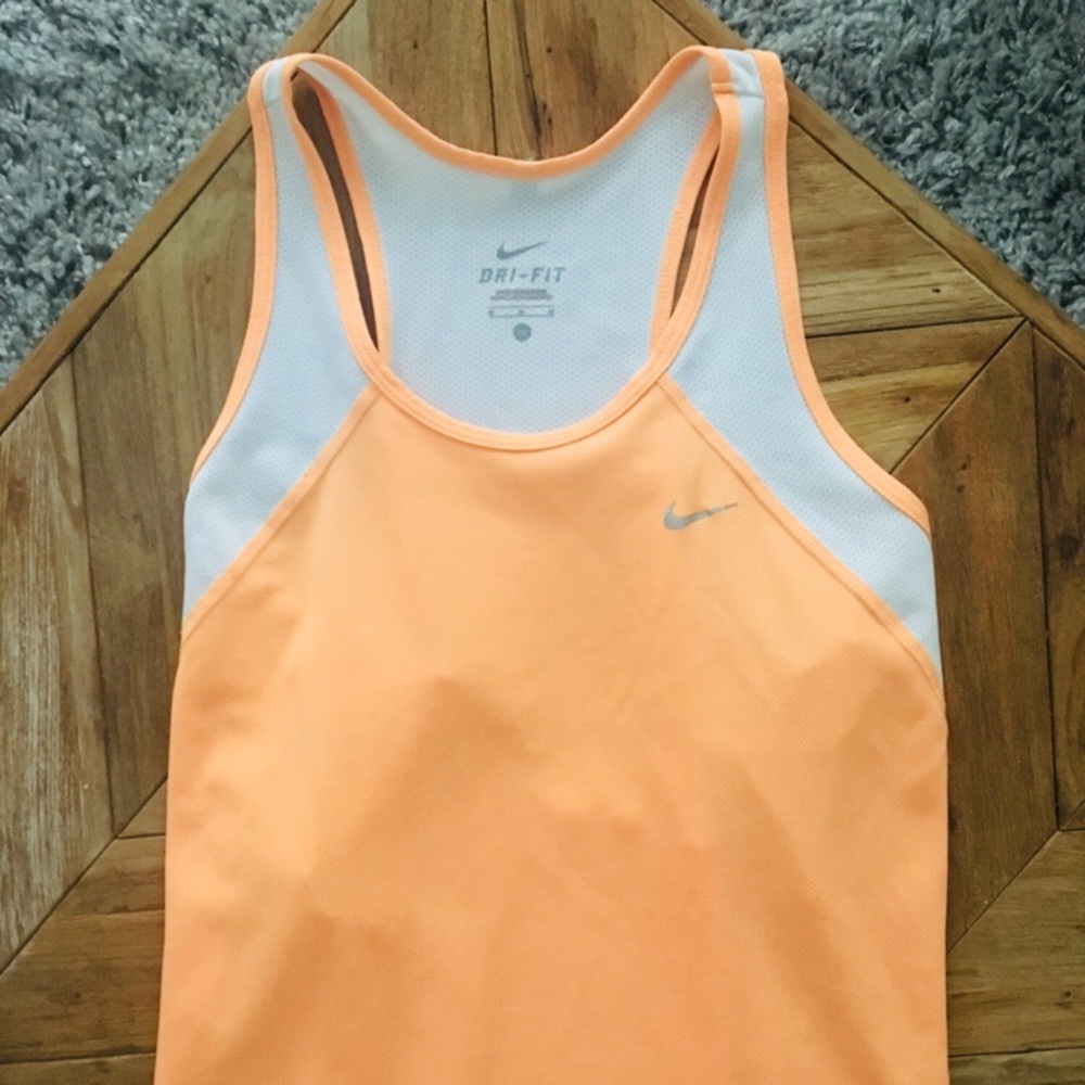 Nike Dri-Fit Orange Peach Color Workout Top
